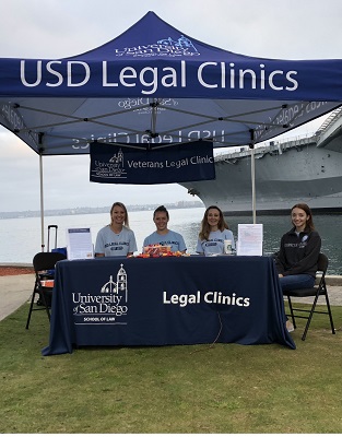 Students from the Veterans Clinic
